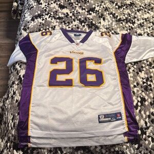 Reebok Purple and White Jersey with Gold Accents